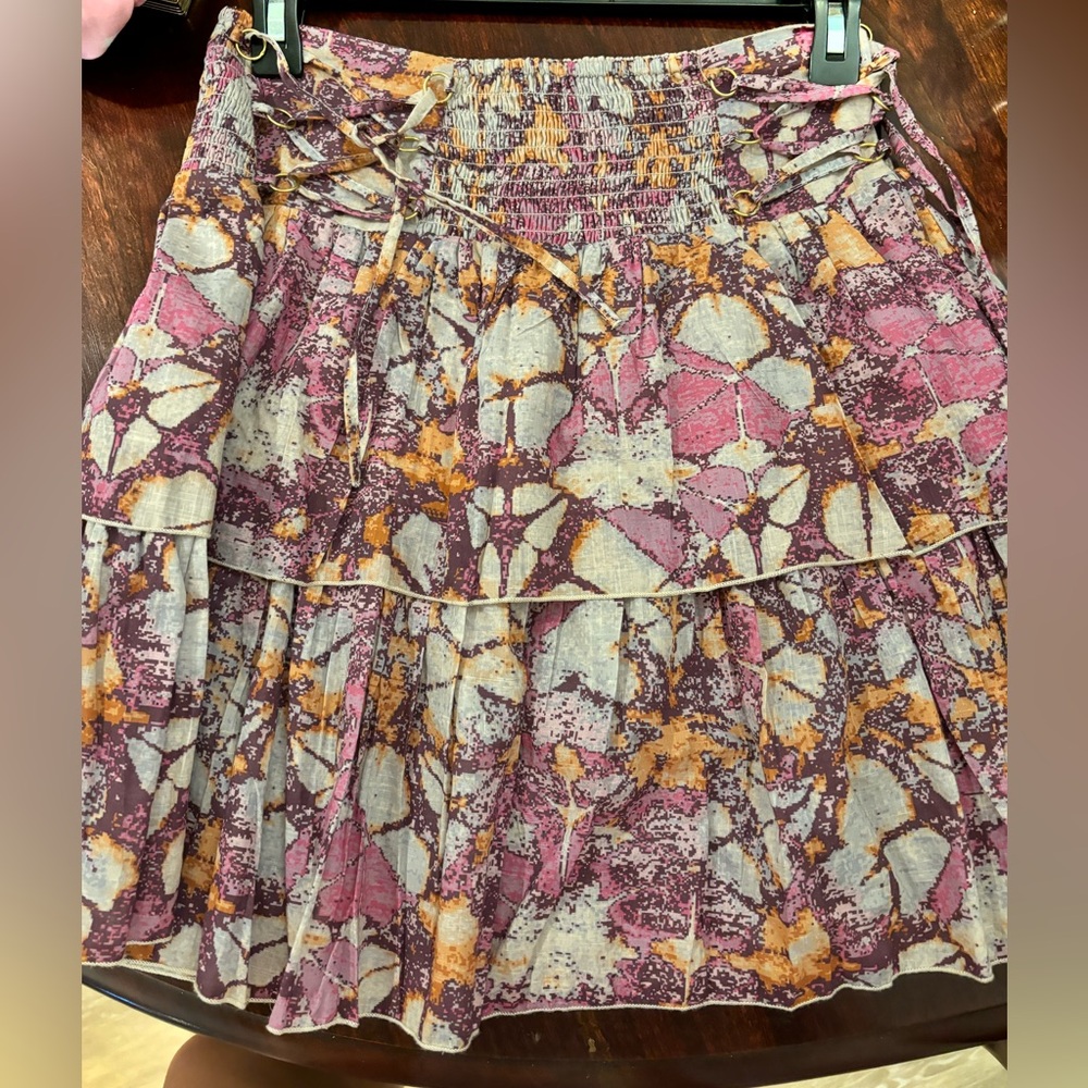 Anthropologie Let Me Be Tiered Skirt